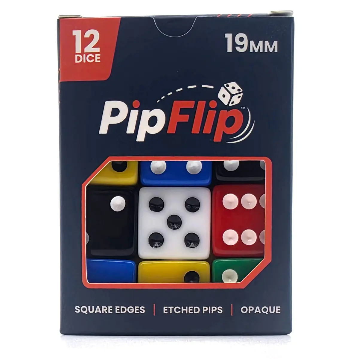 PipFlip 19mm dice, assorted colorways