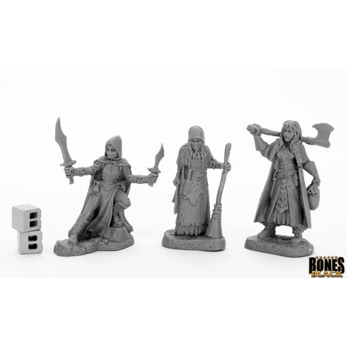 Reaper Miniatures Women of Dreadmere (3) #44036 Bones Black Unpainted Plastic